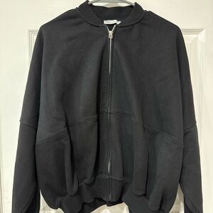 Zara Black Bomber Jacket